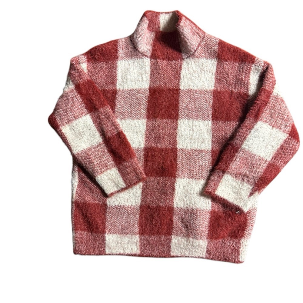 Zara Kids Girls Size 7 Buffalo Check Sweater